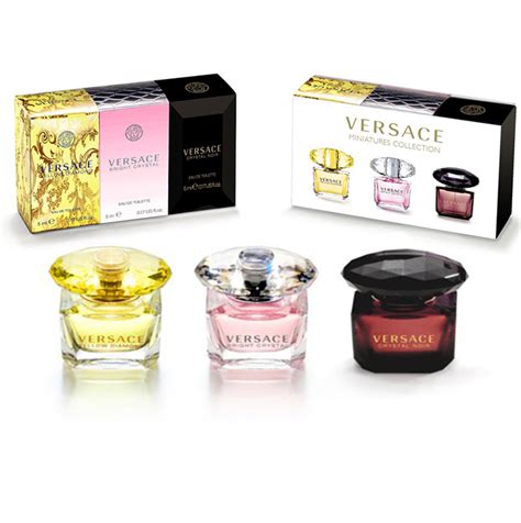 versace mini duo set|Versace miniature gift set.